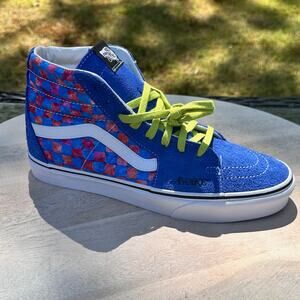 Vans Sk8-Hi Awake NY Blue Red Lime Sneakers Shoes Men’s 10.5 Women’s 12 New No B